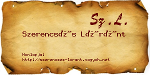 Szerencsés Lóránt névjegykártya